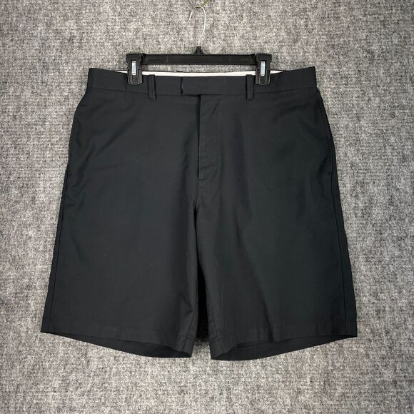CALLAWAY SHORTS MENS 36‎ BLACK MICROFIBER GOFING CHINO CASUAL PREPPY CLUB RESORT - Picture 1 of 9